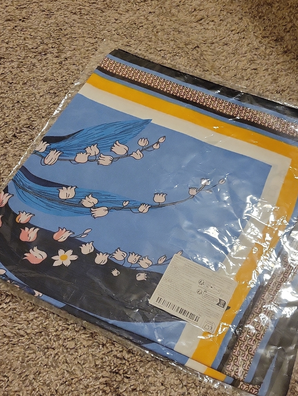 Blue Floral Women's Scarf